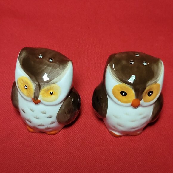 Vintage Owl Salt and Pepper Shakers Set of 2 NIB - Picture 13 of 15